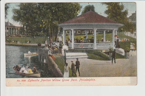Lakeside Pavilion Willow Grove Park Philadelphia No 1010 from the Philadelphia Post Card Co Willow Grove Abington Township Montgomery County Pennsylvania